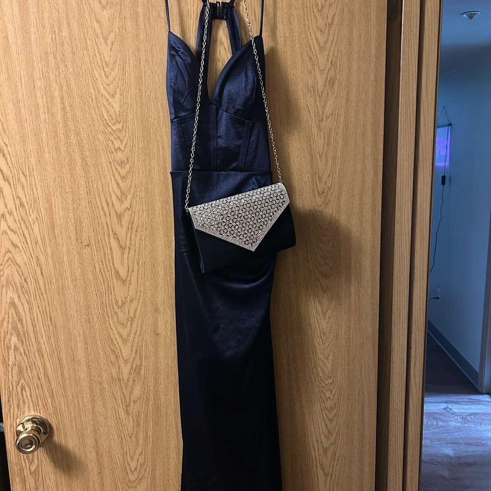 Windsor Navy Blue Prom Dress